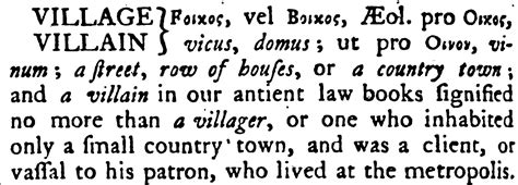 village etymology.